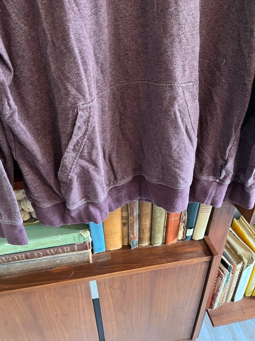 Patagonia Men's Maroon Crewneck Pullover with Multicolor Logo - Picture 4 of 5